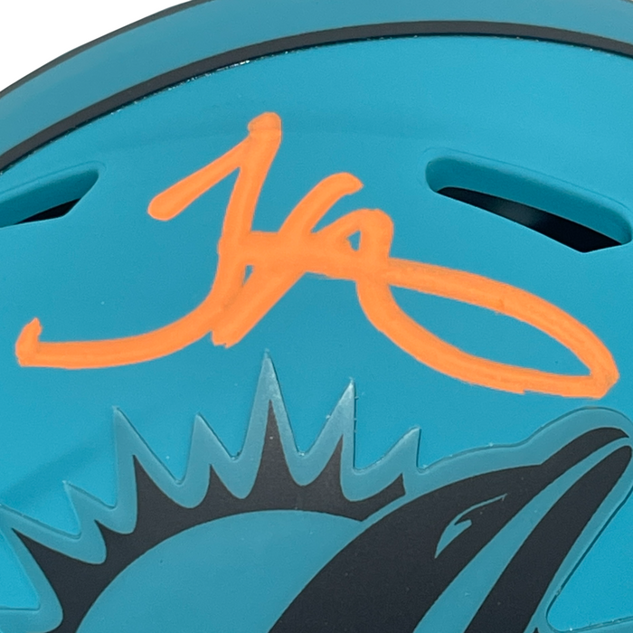 Tyreek Hill Signed Miami Dolphins Rave Mini Helmet Beckett Witness BAS COA