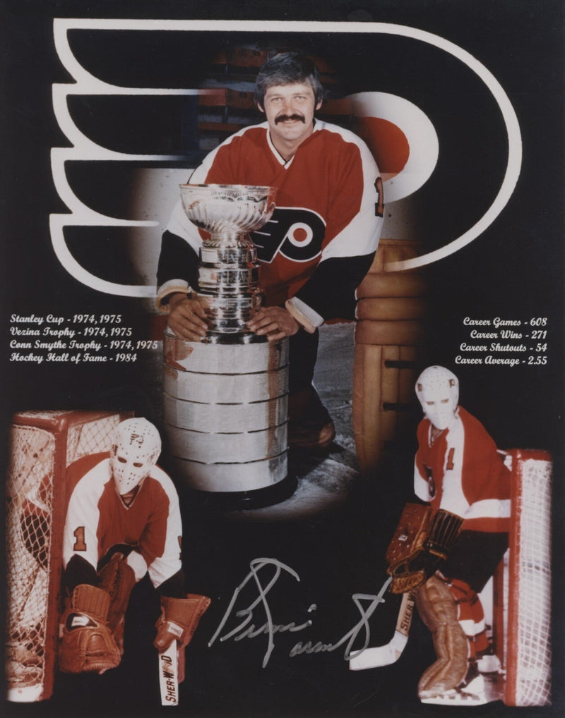 Bernie Parent Signed Autographed Philadelphia Flyers 8x10 Photo LSCM COA #1