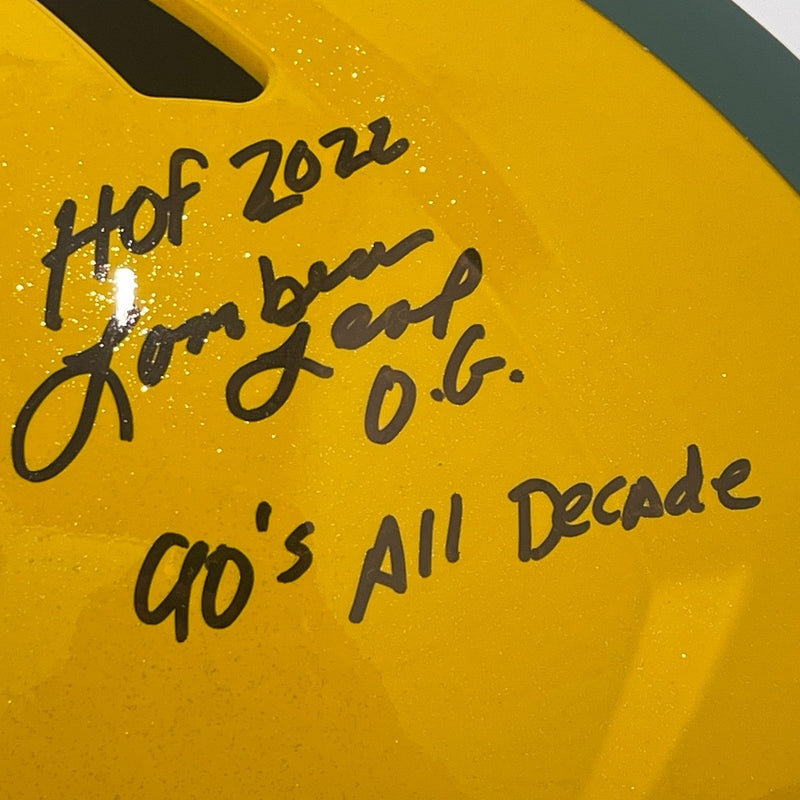 LeRoy Butler Signed Packers Speed FS Helmet w/ 3 Insc. Beckett Witness BAS COA