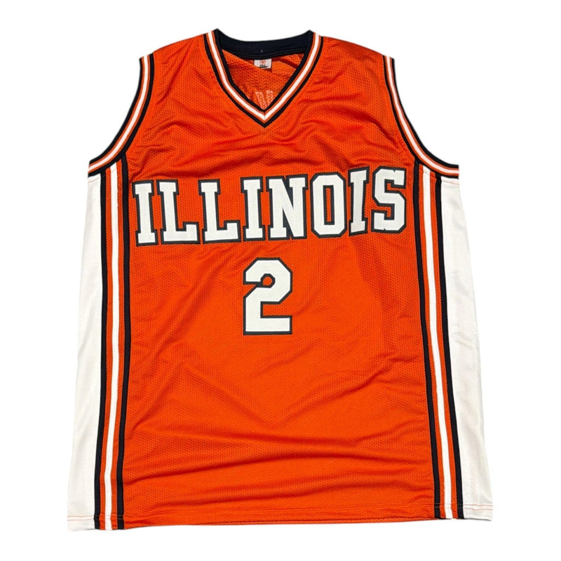 Andrej Stojakovic Signed Illinois Fighting Illini Custom Jersey JSA COA