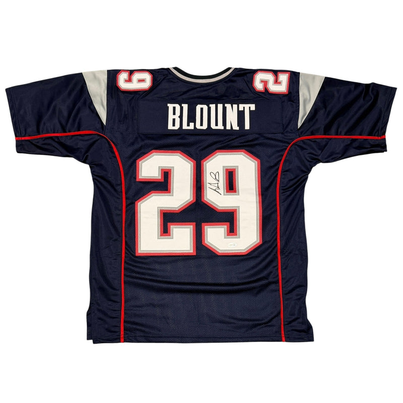 LeGarrette Blount Signed New England Patriots Custom Jersey JSA Witness COA