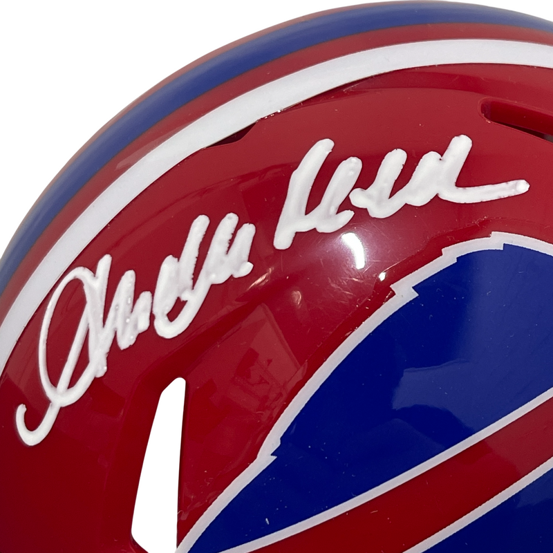 Andre Reed Signed Buffalo Bills TB Mini Helmet Beckett Witness BAS COA