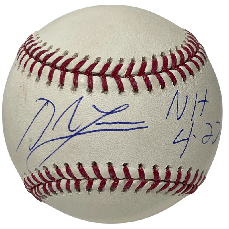 Derek Lowe Signed ROMLB Baseball w/ No Hitter 4/27/02 Beckett Witness BAS COA