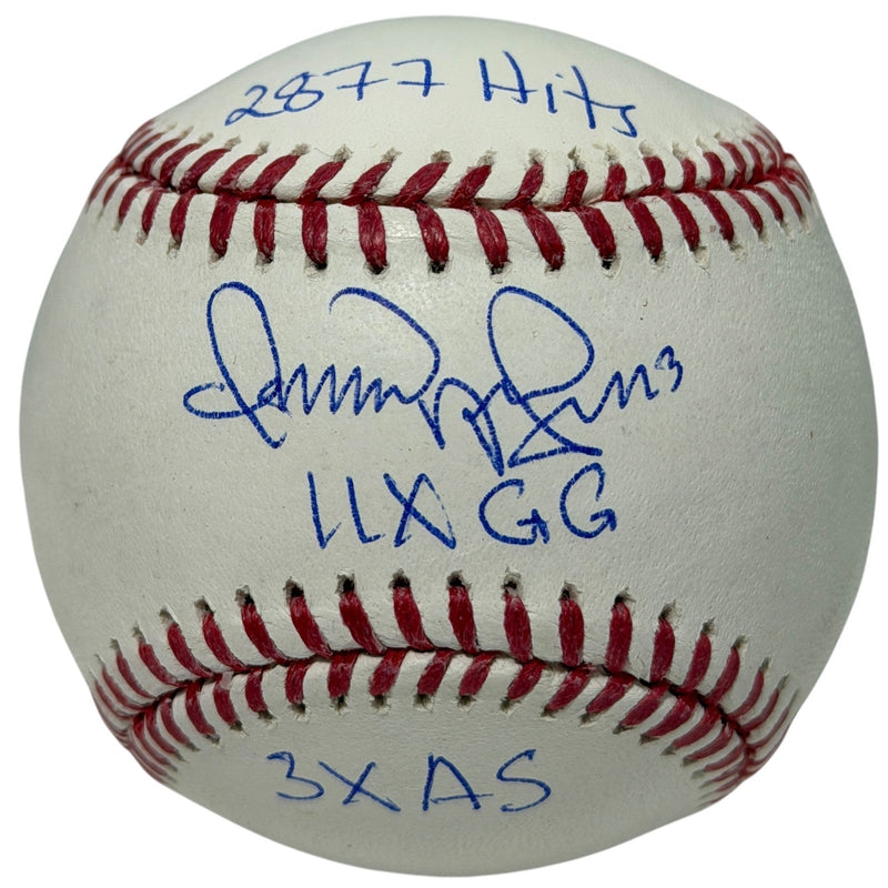 Omar Vizquel Signed Autographed ROMLB Baseball w/ 3x Insc JSA Witness COA