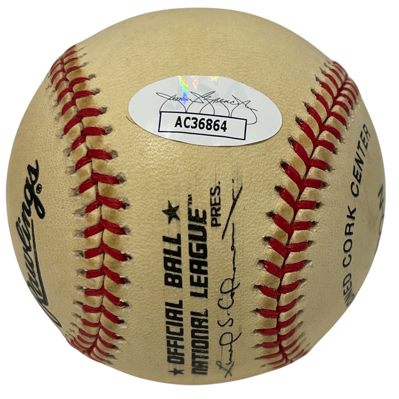 Mike Piazza Signed Rawlings National League Baseball New York Mets JSA COA K