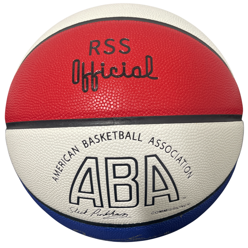 Julius Erving Signed Autographed ABA Basketball w/ Dr J Beckett Witness BAS COA