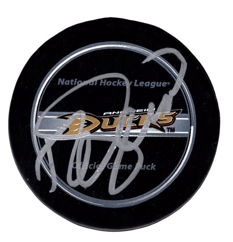 Teemu Selanne Signed Autographed Anaheim Ducks Official Game Puck JSA COA