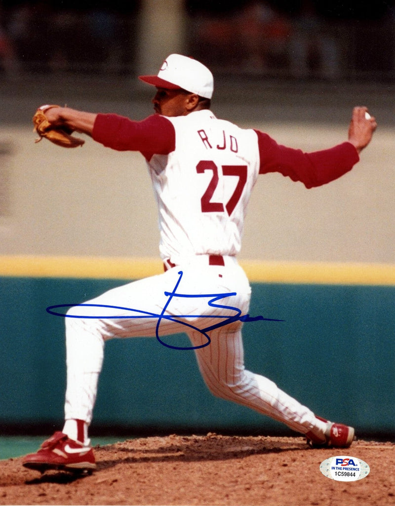Jose Rijo Signed Autographed Cincinnati Reds 8x10 Photo PSA COA #3