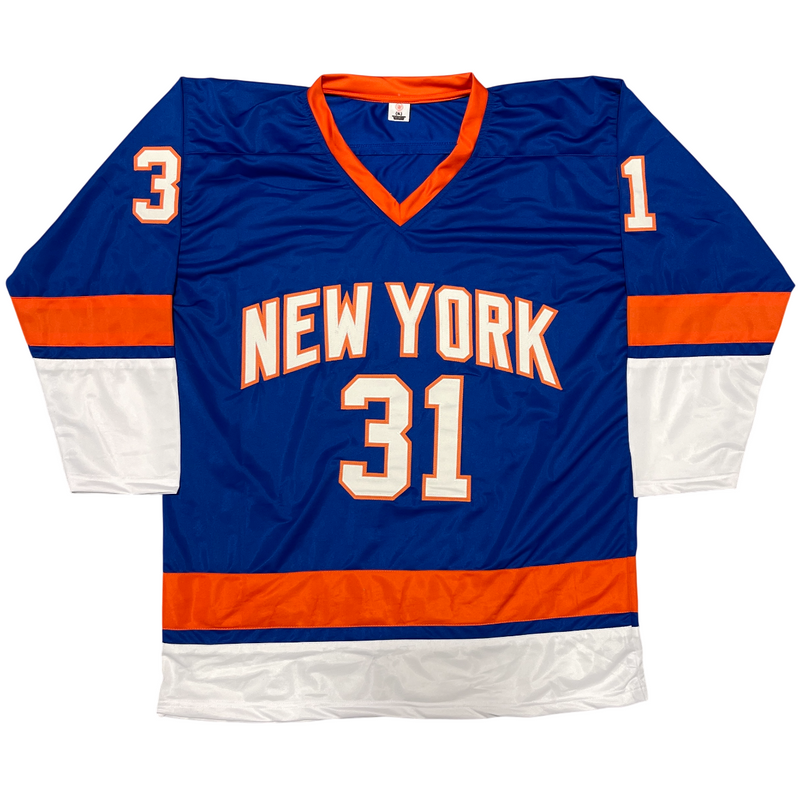 Billy Smith Signed New York Islanders Custom Jersey Beckett Witness BAS COA