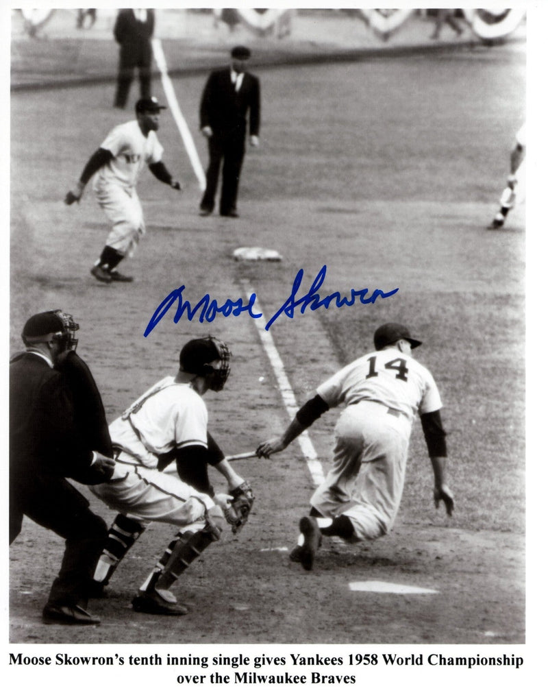 Bill Moose Skowron Signed Autographed  New York Yankees 8x10 Photo LSCM COA #2
