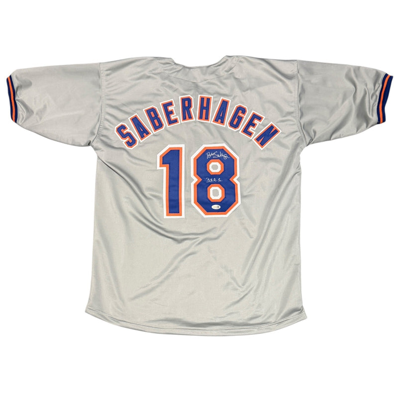 Bret Saberhagen Signed New York Mets Custom Jersey w/ 3x AS JSA Witness COA
