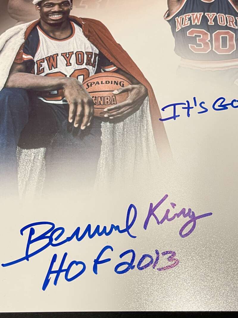 Bernard King Signed Autographed 16x20 Photo JSA COA ITS GOOD TO BE KING!