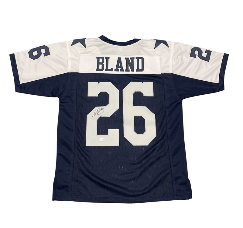 DaRon Bland Signed Auto Dallas Cowboys Custom TB Jersey Beckett Wit BAS COA