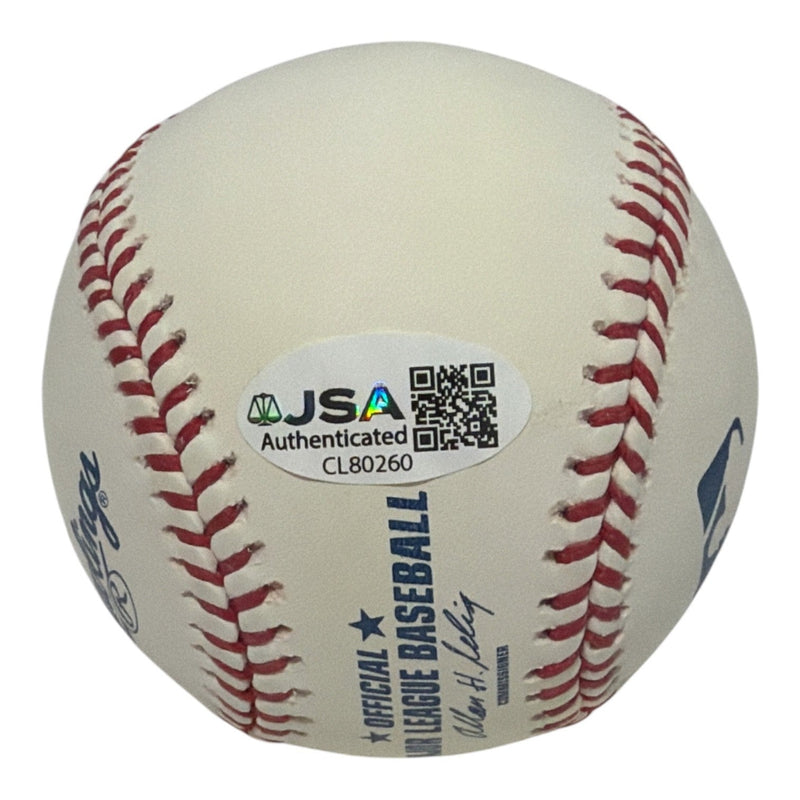 Jim Edmonds Signed Autographed ROMLB Baseball w/ 8x Gold Glove JSA COA Cardinals