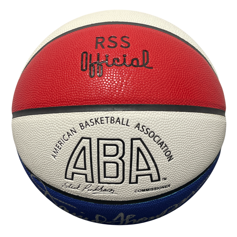 David Thompson Signed ABA Basketball w/ HOF 96 Beckett Witness BAS COA