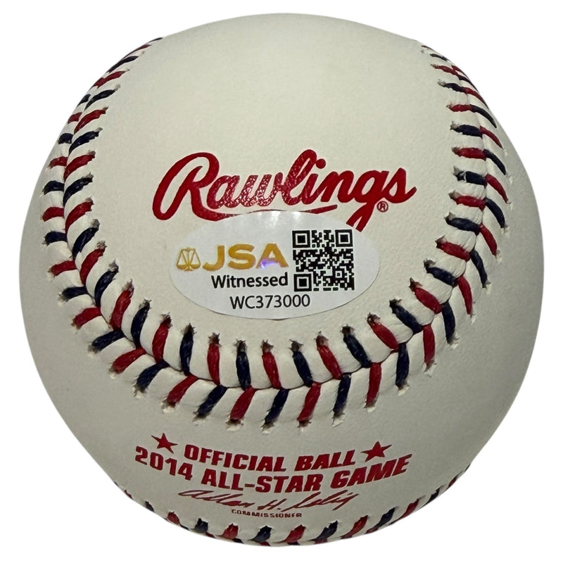 Yoenis Cespedes Signed 2014 All Star Baseball w/ B2B HR Derby Champ JSA W COA