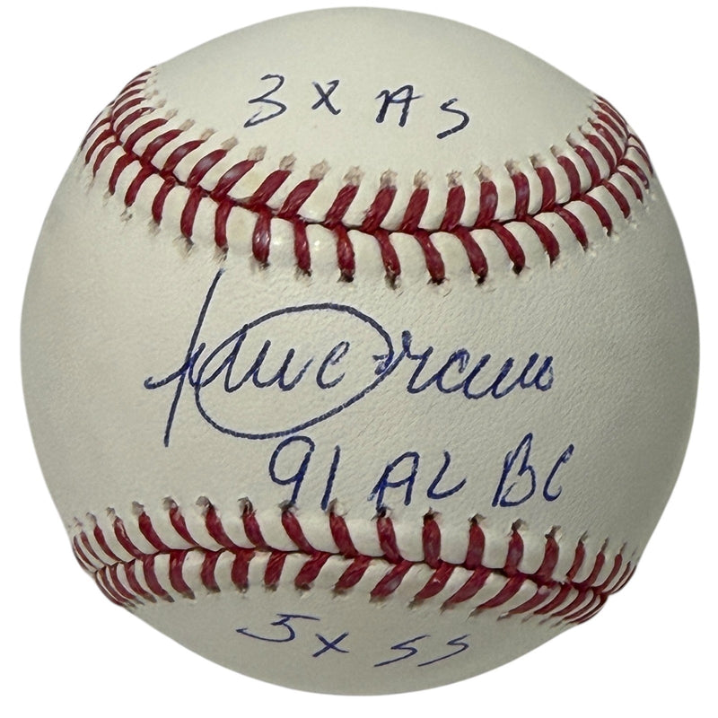 Julio Franco Signed Autographed ROMLB Baseball w/ 3 Insc JSA Witness COA