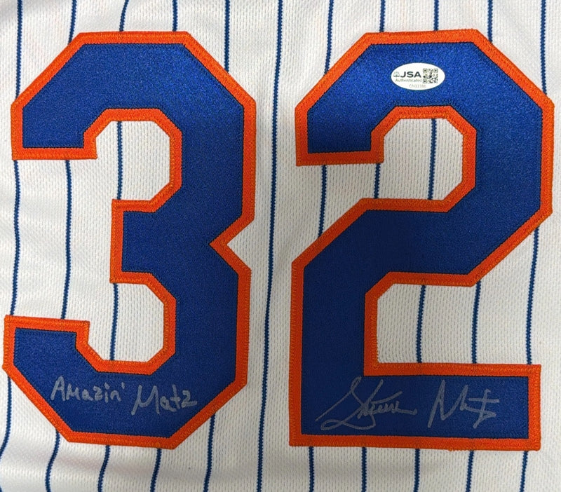 Steven Matz Signed New York Mets Majestic Jersey w/ Amazin Insc. JSA COA