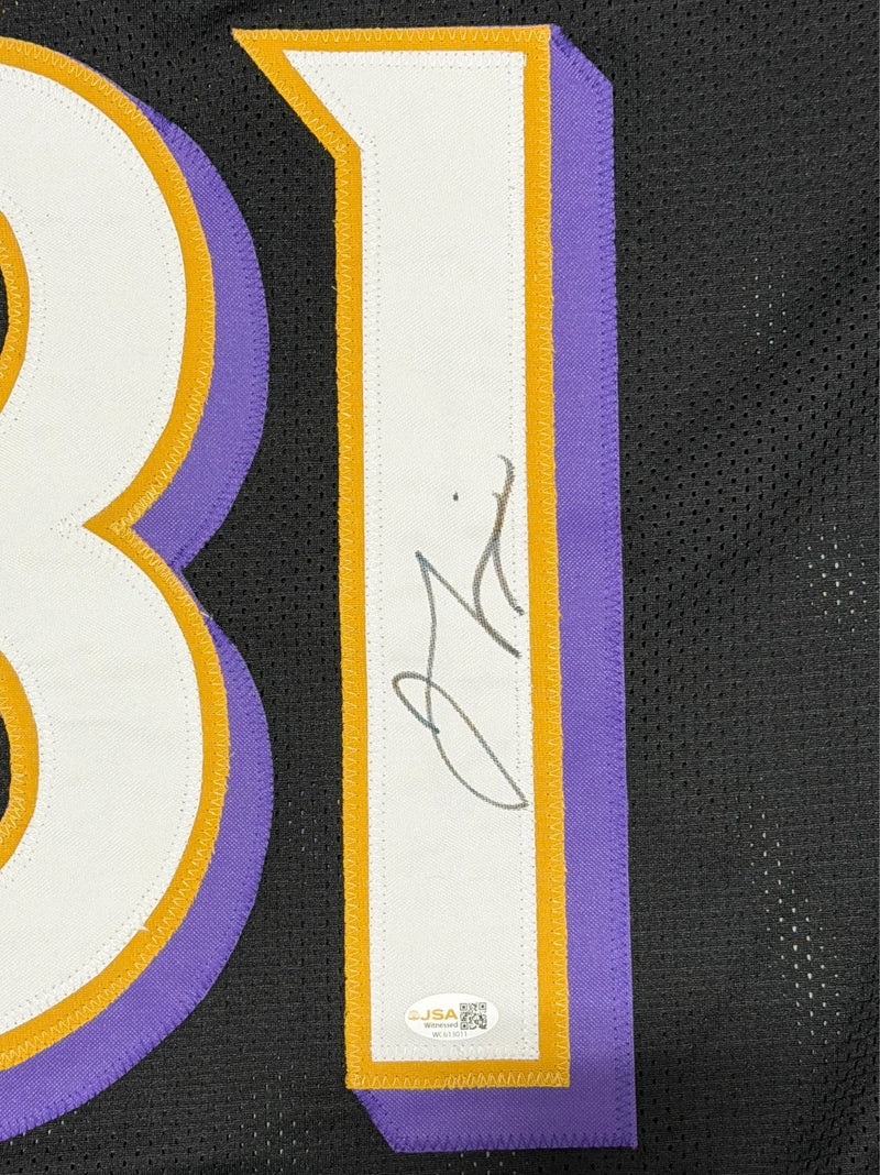 Jamal Lewis Signed Autographed Baltimore Ravens Custom Jersey JSA Witness COA