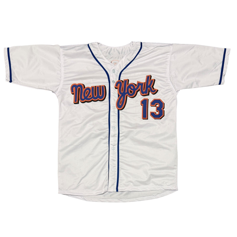 Edgardo Alfonzo Signed New York Mets Custom Jersey w/ 4 Insc JSA Witness COA