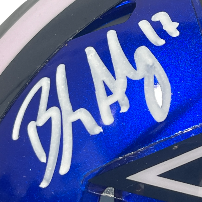 Brandon Aubrey Signed Dallas Cowboys Flash Mini Helmet Beckett Witness BAS COA