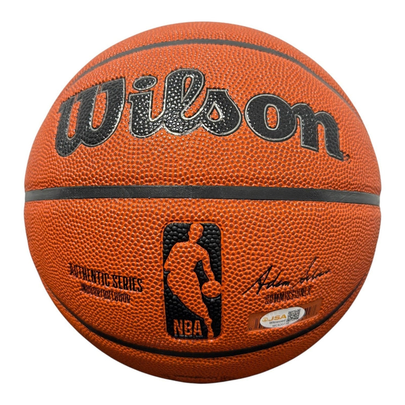 Glen Rice Signed Autographed Wilson NBA Basketball w/ 97 ASG MVP JSA Witness COA