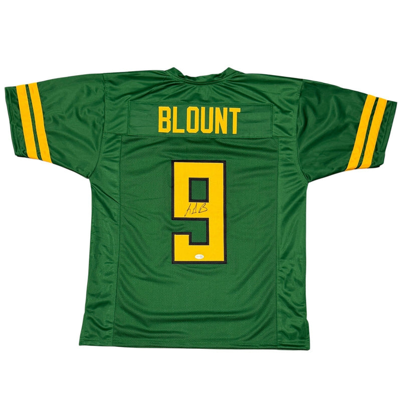 LeGarrette Blount Signed Oregon Ducks Custom Jersey JSA Witness COA