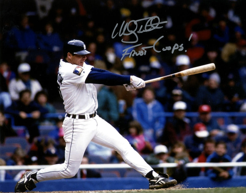 Mickey Tettleton Signed Detroit Tigers 8x10 Photo w/ Froot Loops! LSCM COA