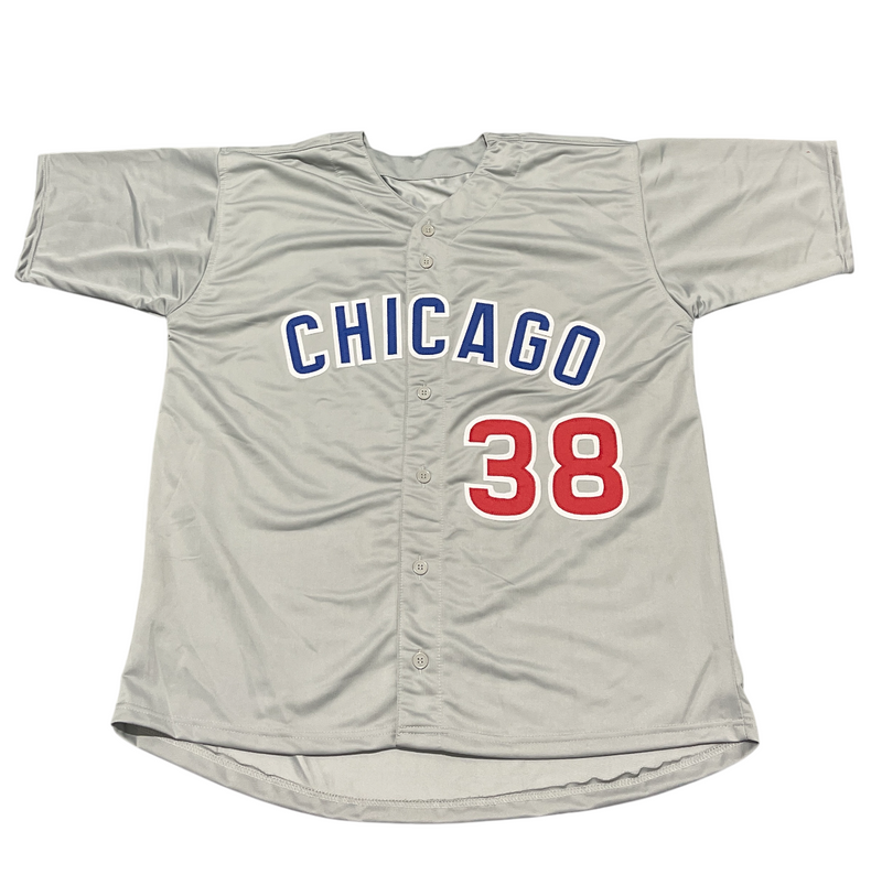 Mike Montgomery Signed Autographed Chicago Cubs Custom Grey Jersey JSA COA