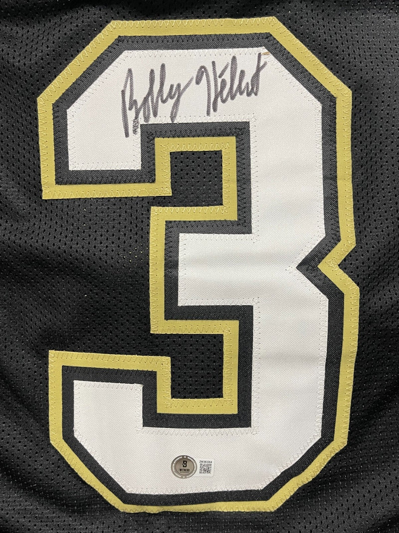 Bobby Hebert Signed New Orleans Saints Custom Jersey Beckett Witness BAS COA
