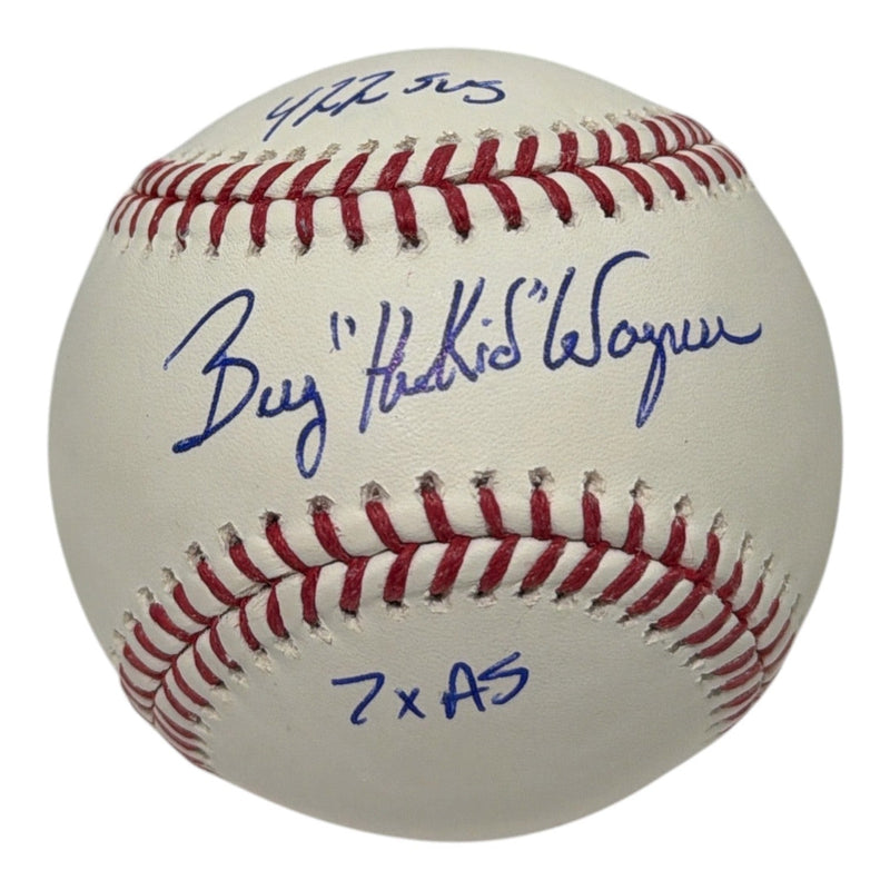 Billy "The Kid" Wanger Signed ROMLB Baseball w/ 3 Insc JSA COA Astros Mets
