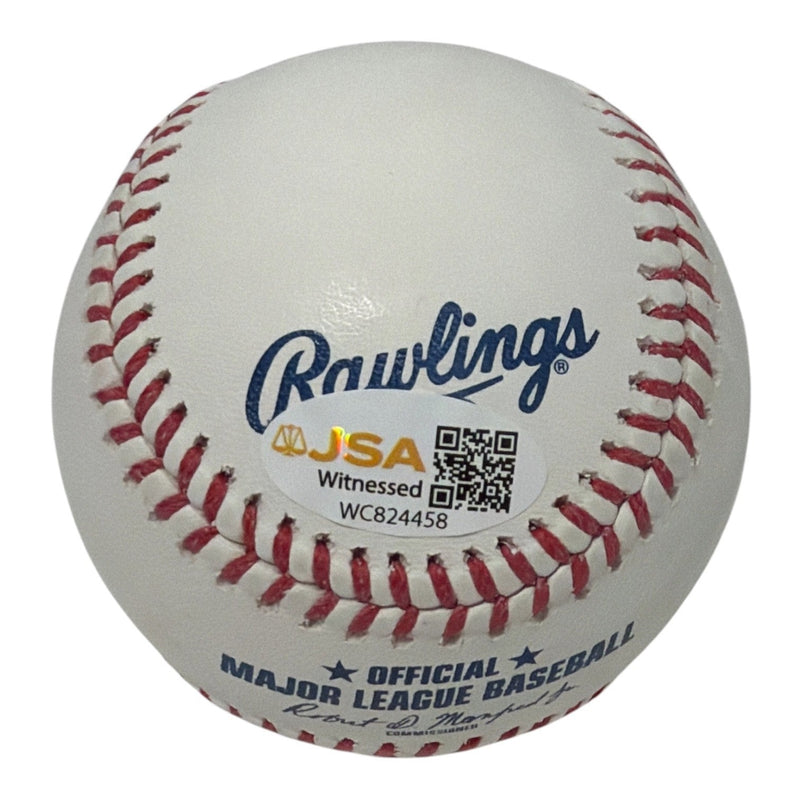Dennis Martinez Signed Autographed ROMLB Baseball w/ 3x Ins Stat JSA Witness COA