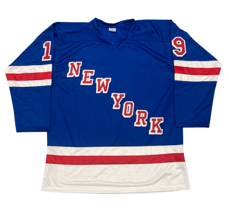 Jean Ratelle Signed NY Rangers Custom Jersey w/ 3 Insc Beckett Wit BAS COA