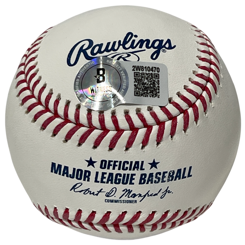 Gary Sheffield Signed ROMLB Baseball w/ 500 HR Club Ins Beckett Wit BAS COA Mets