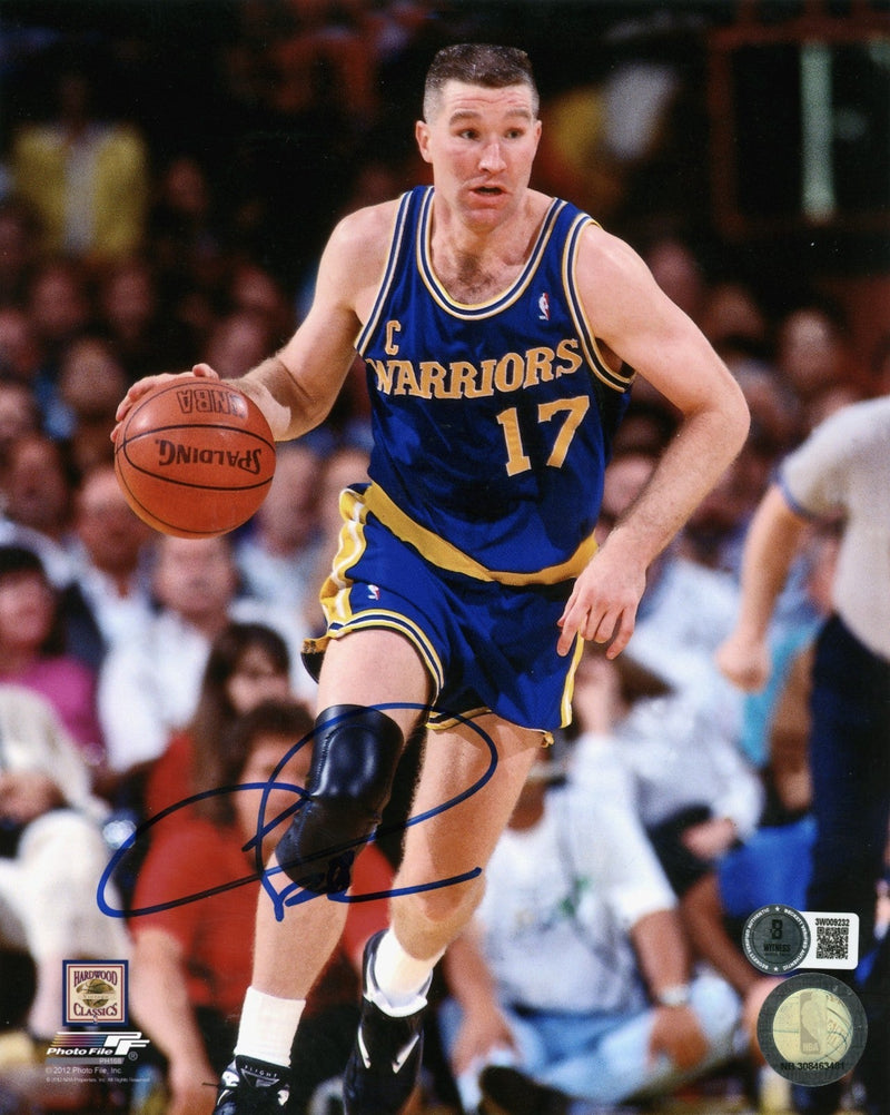 Chris Mullin Signed Golden State Warriors 8x10 Photo Beckett Wit BAS COA #2
