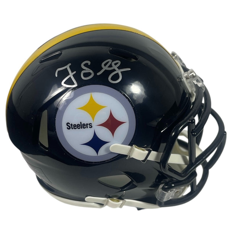 Greg Lloyd Signed Steelers Speed Mini Helmet Beckett Witness BAS COA