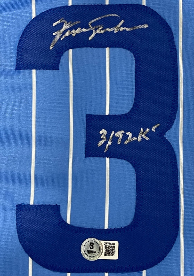 Fergie Jenkins Signed Chicago Cubs Custom Jersey w/ 3,192 Ks Beckett Wit BAS COA
