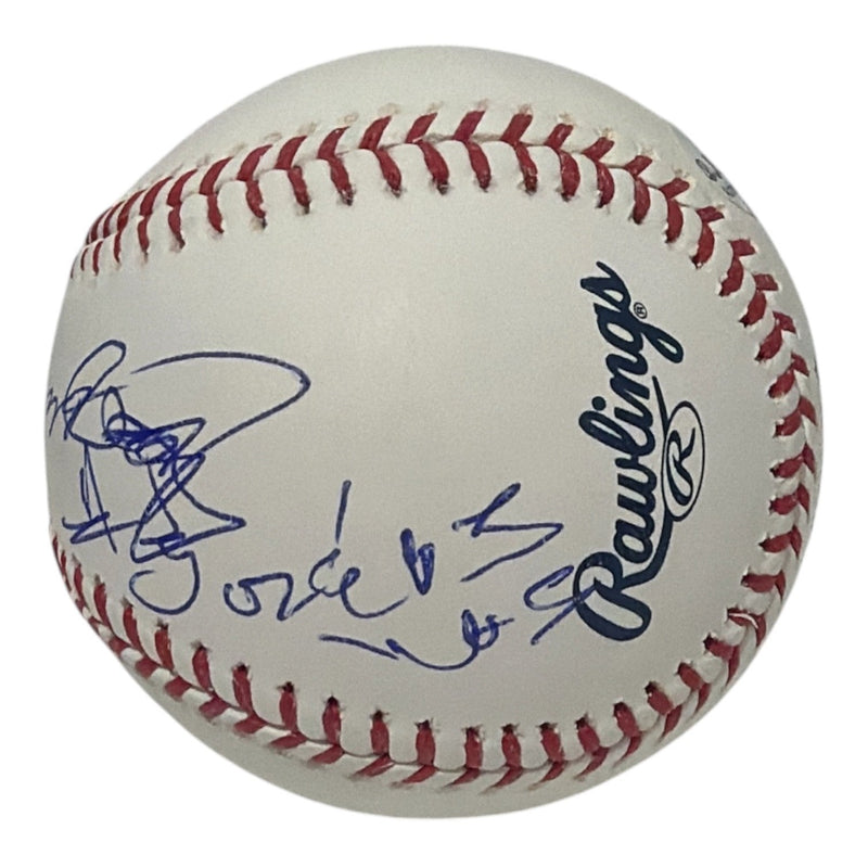 Angel Hernandez Signed Autographed ROMLB Baseball w/ 02 WS JSA COA Umpire