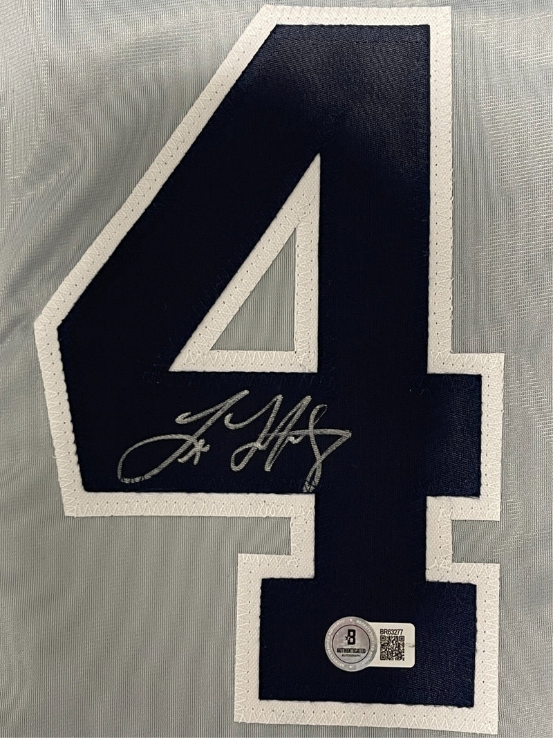 Tino Martinez Signed New York Yankees Custom Jersey Beckett Witness BAS COA