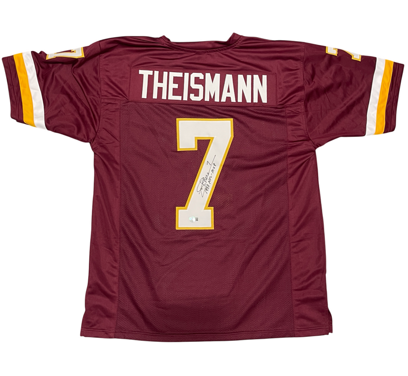 Joe Theismann Signed Washington Custom Jersey w/ 1983 NFL MVP Beckett W BAS COA