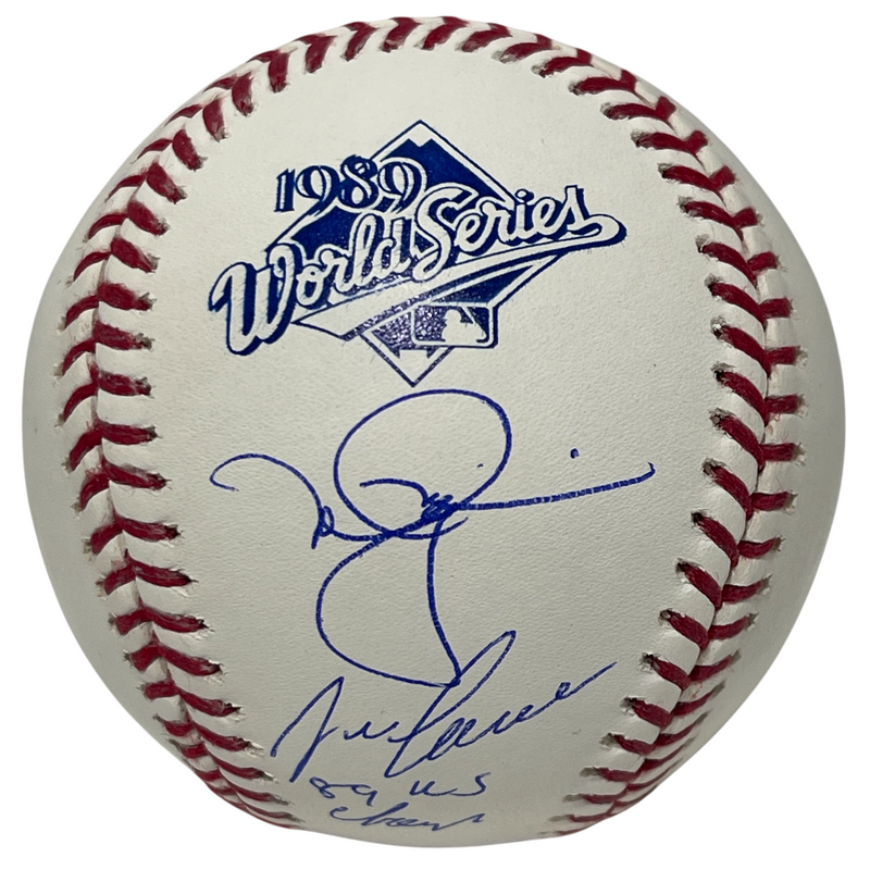 Mark McGwire & Jose Canseco Dual Signed 1989 World Series WS Baseball In JSA COA