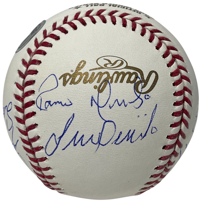 2004 Boston Red Sox Team Signed World Series ROMLB Baseball 11 Sigs BAS COA