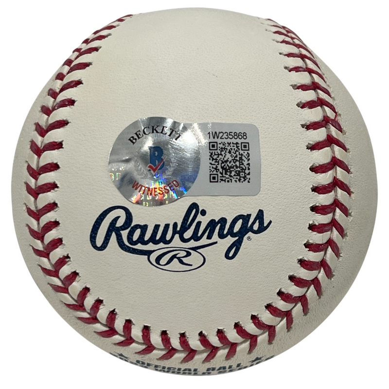 Bruce Bochy Signed 2023 World Series WS ROMLB Baseball Beckett BAS COA