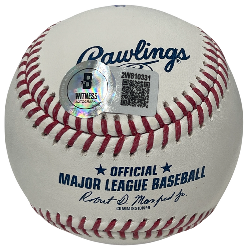 Gary Sheffield Signed ROMLB Baseball w/ Batting Champ Beckett Witness BAS COA