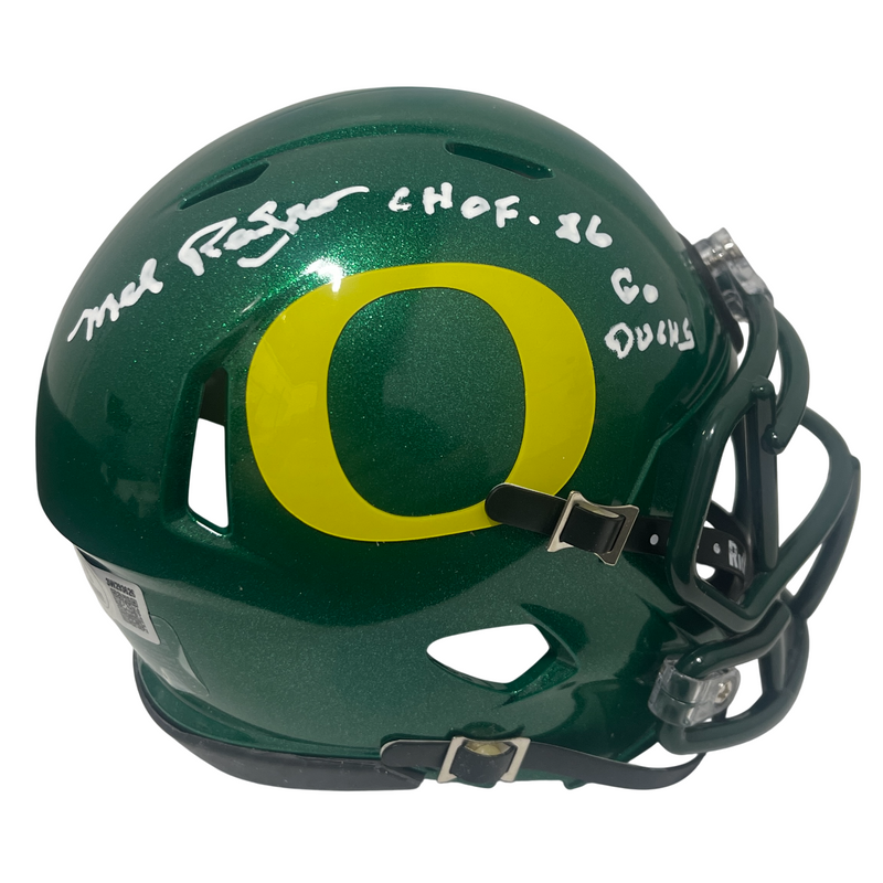 Mel Renfro Signed Oregon Speed Mini Helmet w/ CHOF 86 Go Ducks Beckett W BAS COA