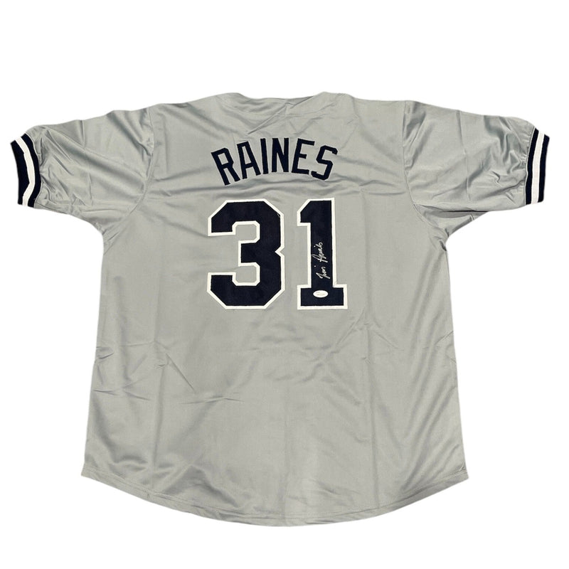 Tim Raines Signed Auto Autographed New York Yankees Jersey JSA COA