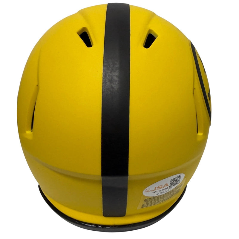 Minkah Fitzpatrick Signed Pittsburgh Steelers Rave Mini Helmet JSA Witness COA