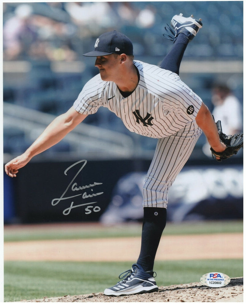 Jameson Taillon Signed Autographed New York Yankees 8x10 Photo PSA COA #4