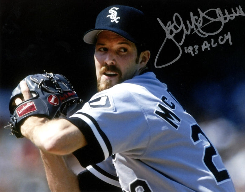 Jack McDowell Signed Chicago White Sox 8x10 Photo w/ 93 AL CY LSCM COA #2