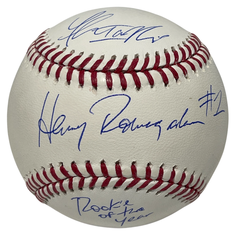 Thomas Ian Nicholas Signed ROMLB Baseball w/ 2 Ins Beckett Witness BAS COA